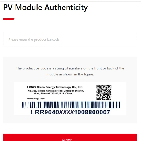 Solar Panel Authenticity 2 Longi Solar panels Authenticity