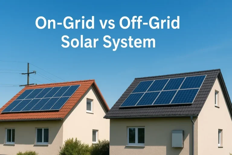 ON-Grid Vs Off-Grid