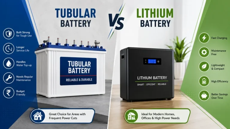 Tubular Battery Vs Lithium Battery
